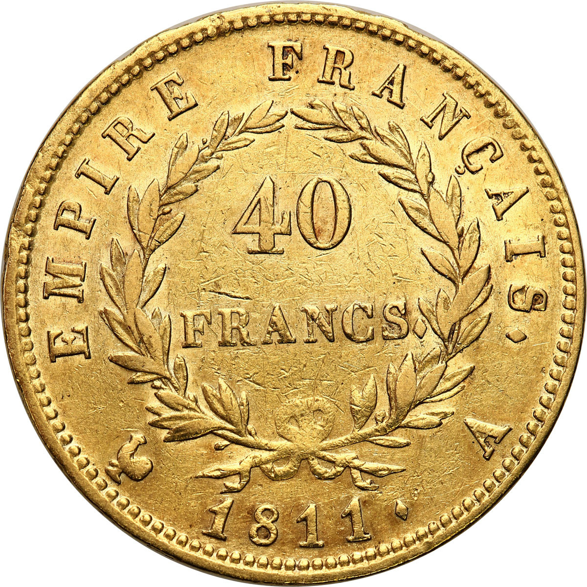 Napoleon Bonaparte (1804–1815). 40 franków 1811 A, Paryż